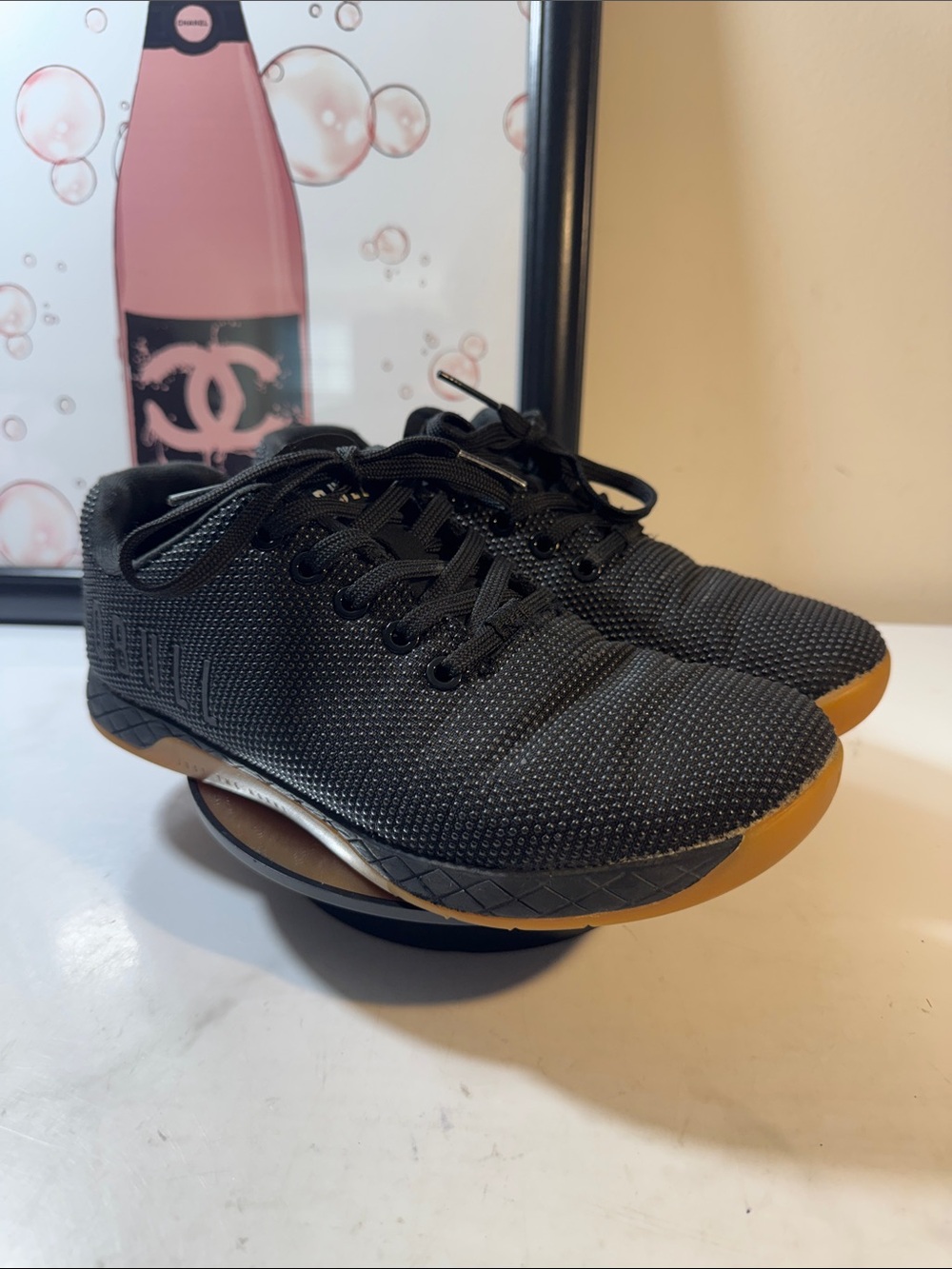 NOBULL Unisex Outerwork Black Training Shoes w/Gum Sole - Size M6.5 / W8 - Picture 4 of 10